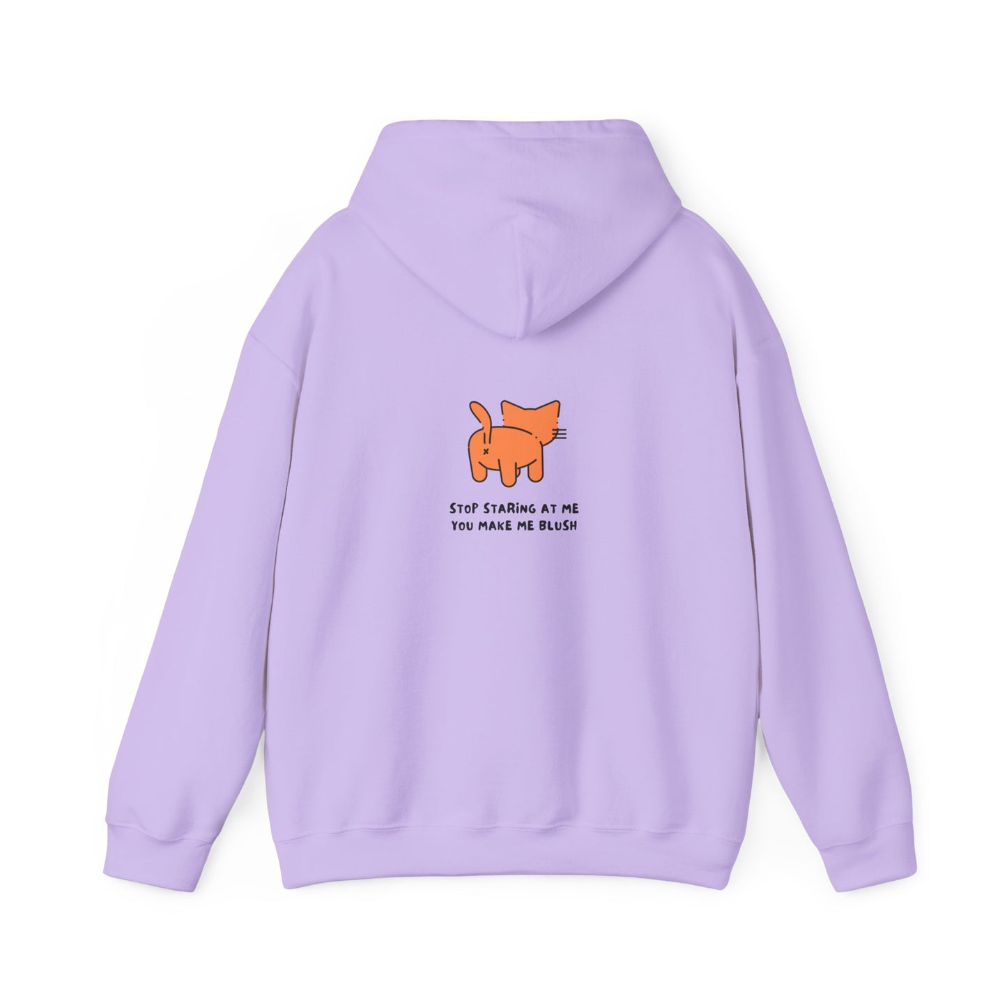 Cute Cat Illustration Unisex Hoodie - 'Stop Staring at Me'