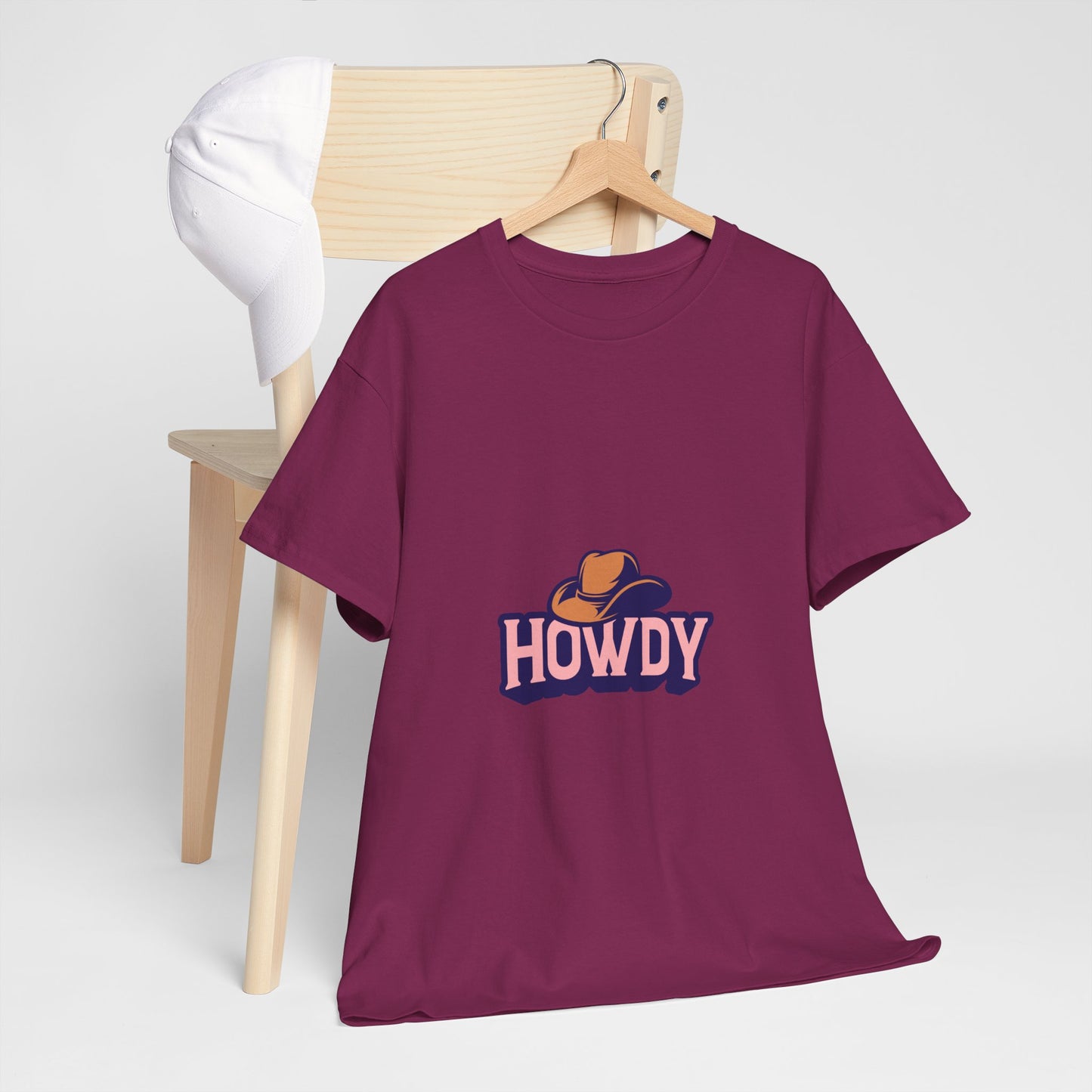 Howdy Unisex Heavy Cotton Tee - Casual and Fun T-Shirt for Everyday Wear