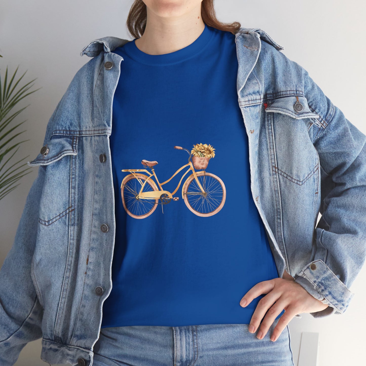 Charming Bicycle Graphic Unisex Heavy Cotton Tee