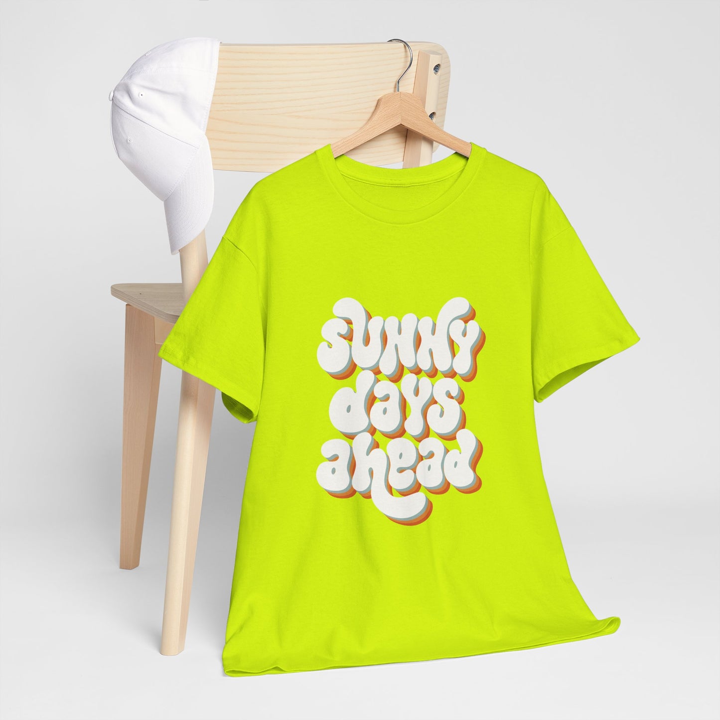 Motivational Unisex Heavy Cotton Tee - "Sunny Days Ahead"