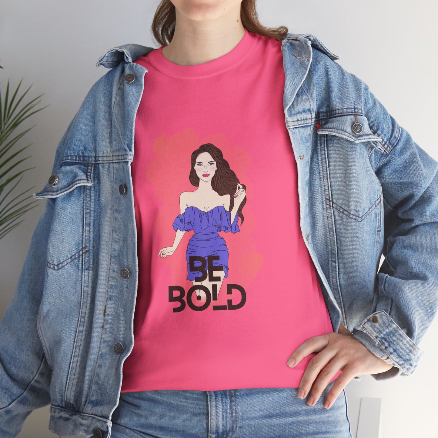 Be Bold Women Heavy Cotton Tee - Empowerment Shirt for Confident Style