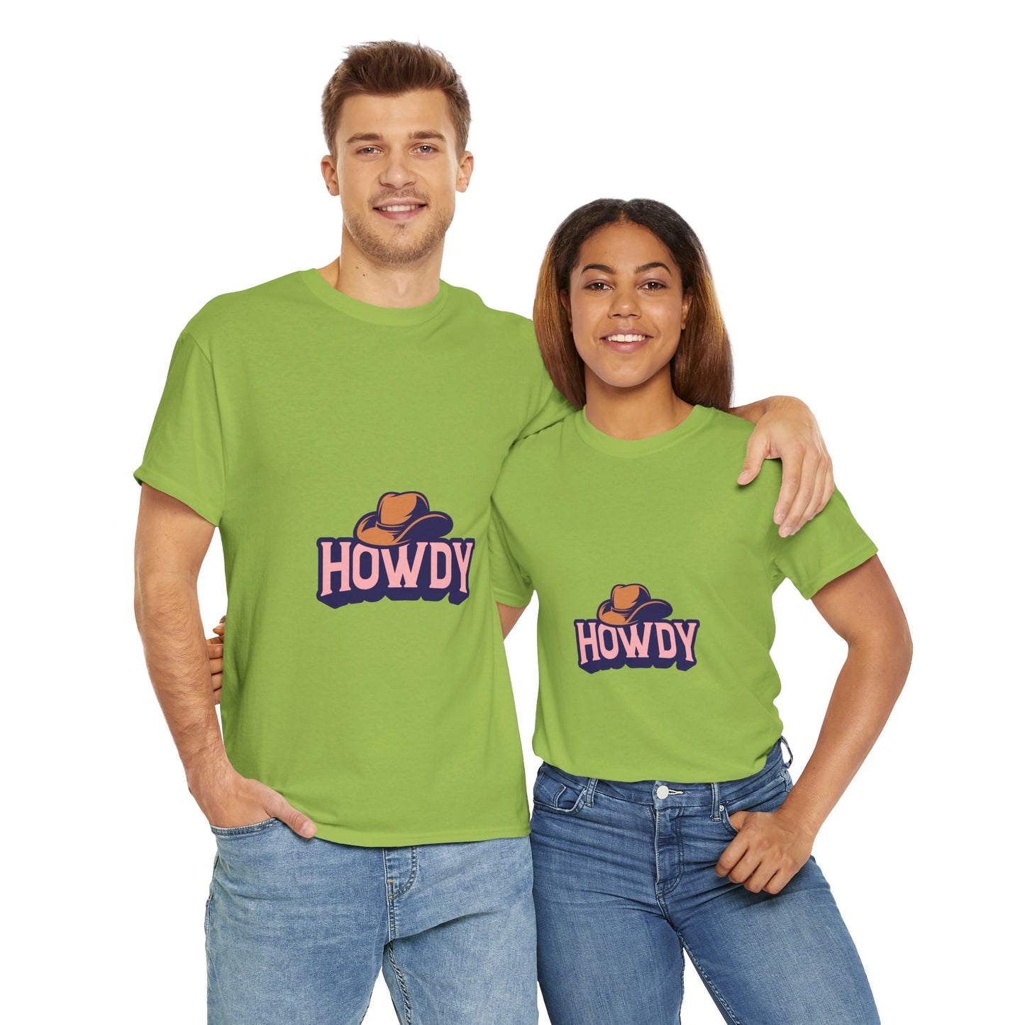 Howdy Unisex Heavy Cotton Tee - Casual and Fun T-Shirt for Everyday Wear