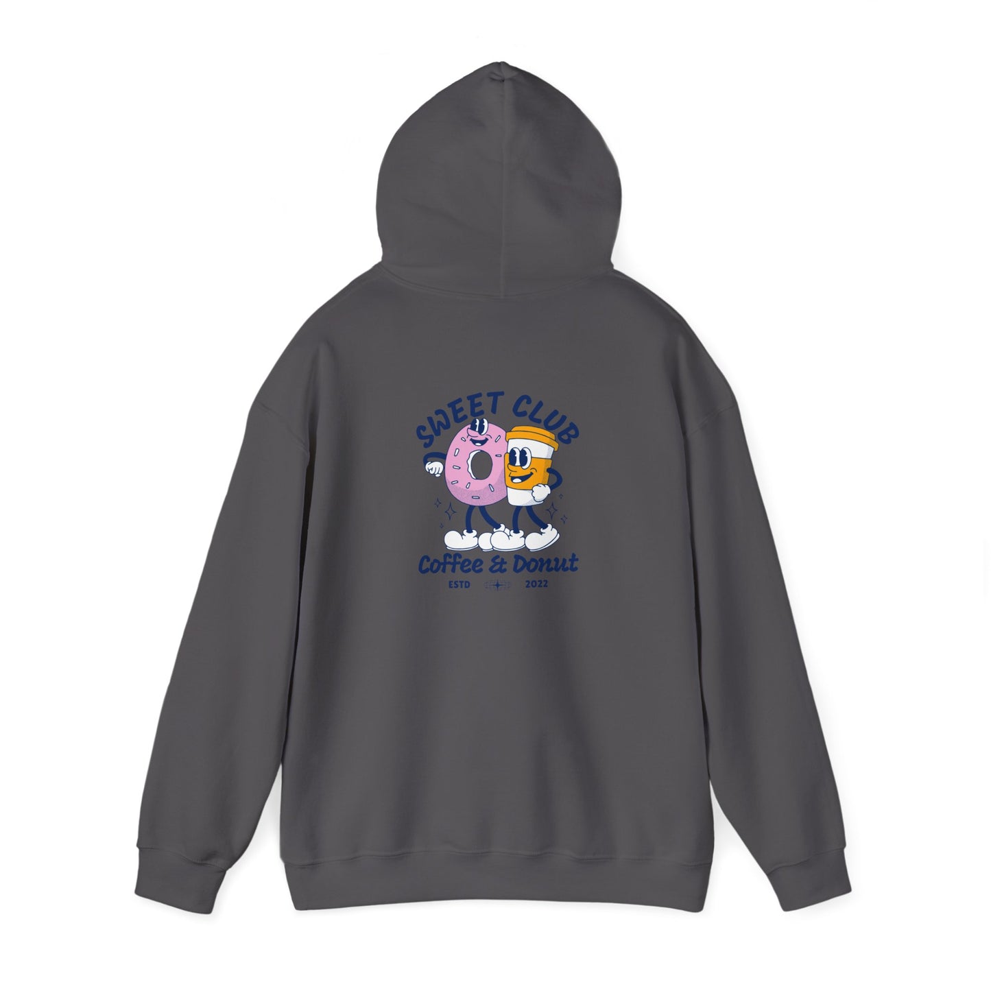 Sweet Club Coffee & Donut Unisex Hoodie - Fun and Cozy Sweatshirt for Food Lovers