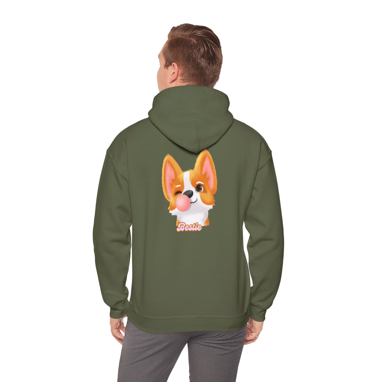 Corgi Paw Print Hoodie