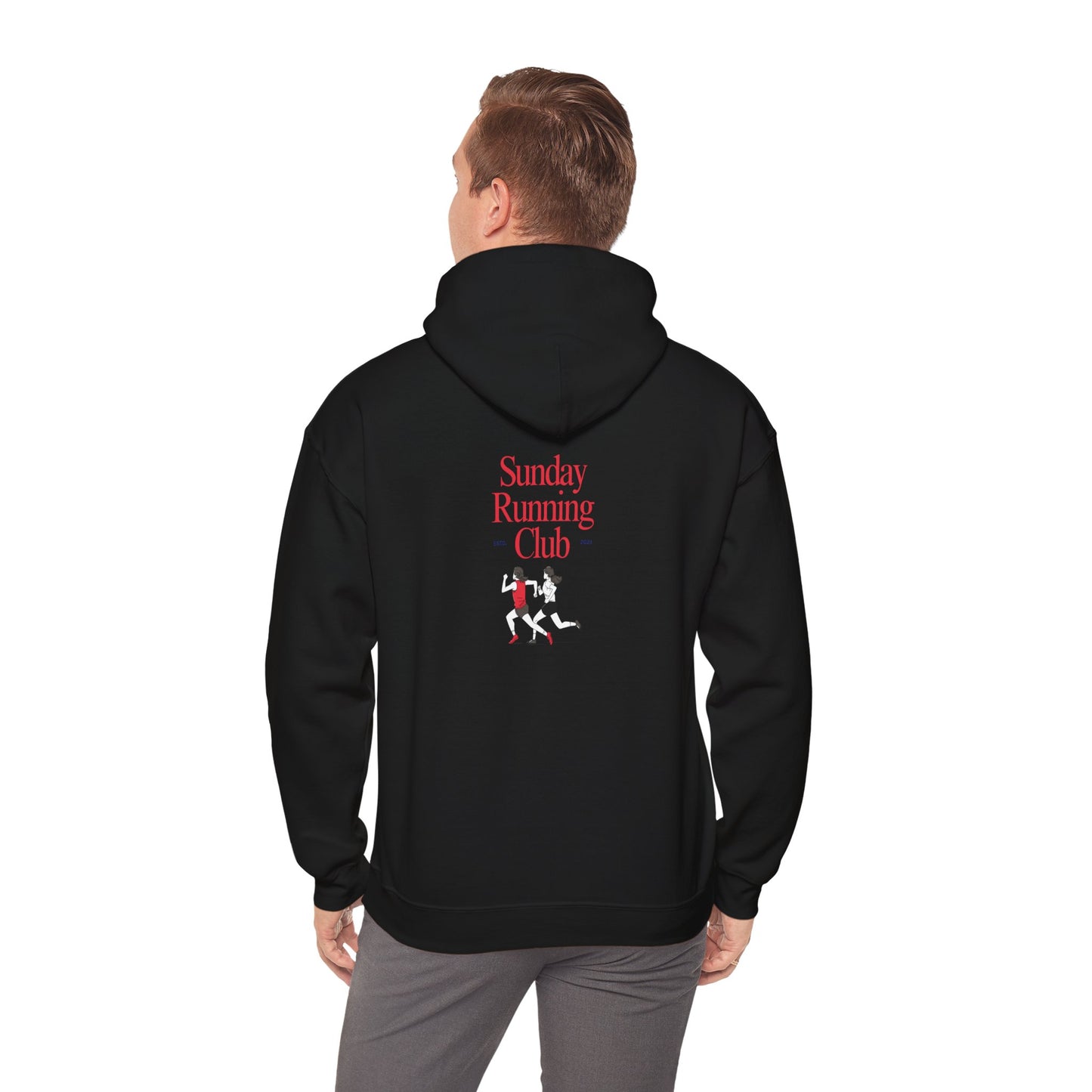 Sunday Running Club Unisex Heavy Blend™ Hooded Sweatshirt - Cozy and Stylish for Runners