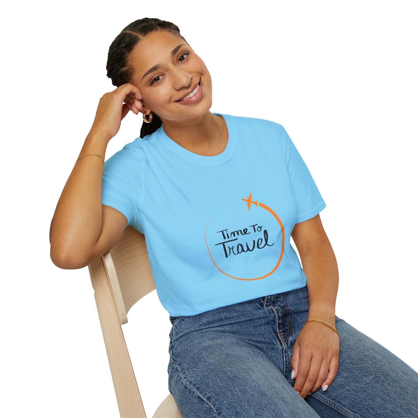 Unisex Travel T-Shirt - "Time To Travel" Graphic Tee