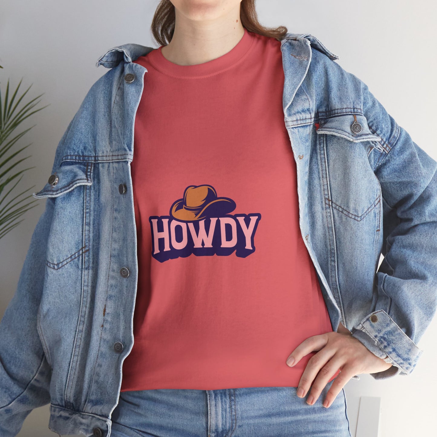 Howdy Unisex Heavy Cotton Tee - Casual and Fun T-Shirt for Everyday Wear