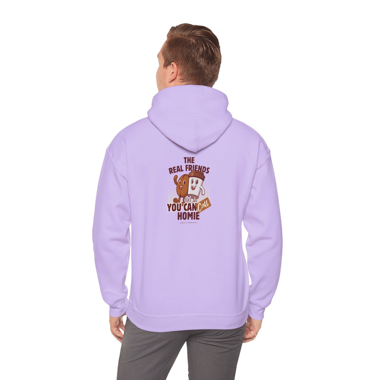 Funny Friends Unisex Hoodie - 'Real Friends You Can Call Homie'