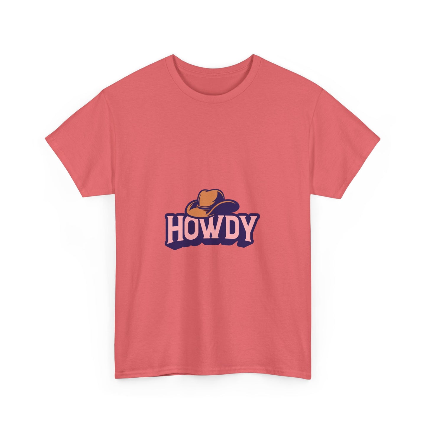 Howdy Unisex Heavy Cotton Tee - Casual and Fun T-Shirt for Everyday Wear