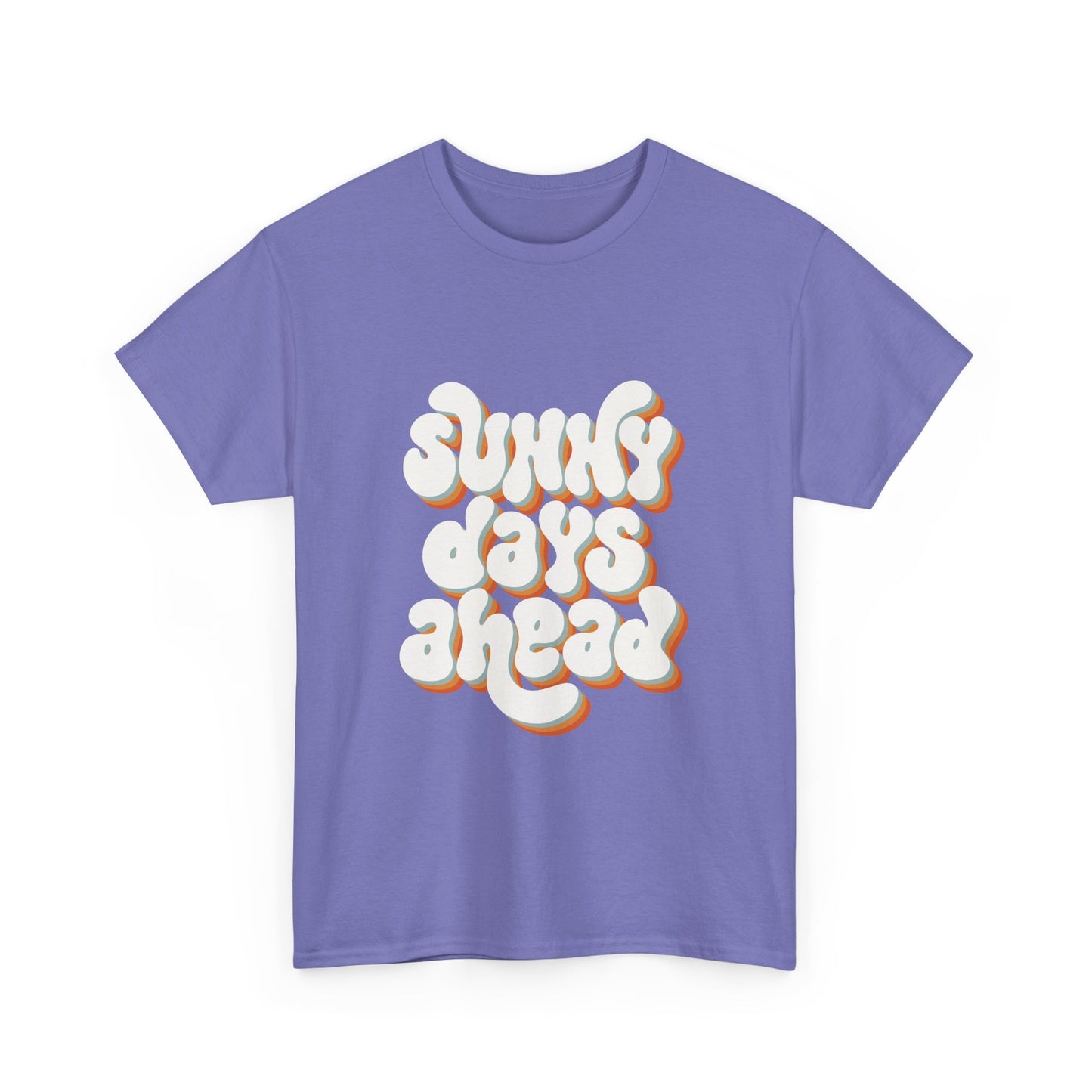 Motivational Unisex Heavy Cotton Tee - "Sunny Days Ahead"