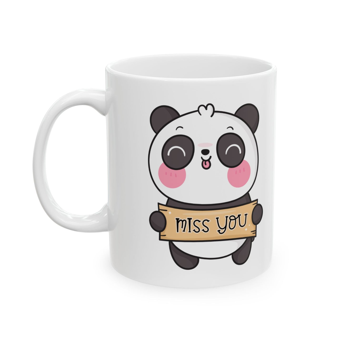 Cute Panda Ceramic Mug - 11oz & 15oz - Perfect Gift for Animal Lovers