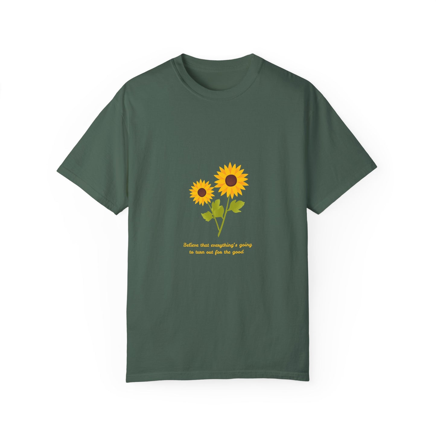 Sunflower Inspirational T-Shirt - Believe in Goodness