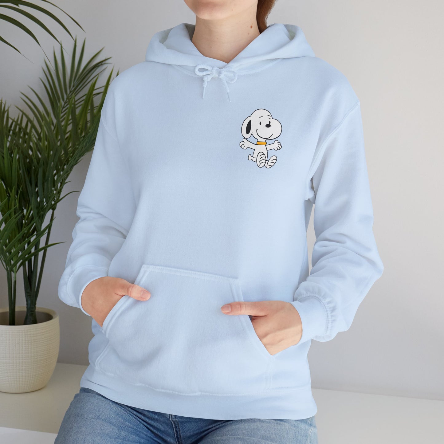 Snoopy Fun Unisex Heavy Blend Hoodie - Cute Cartoon Design for Cozy Vibes