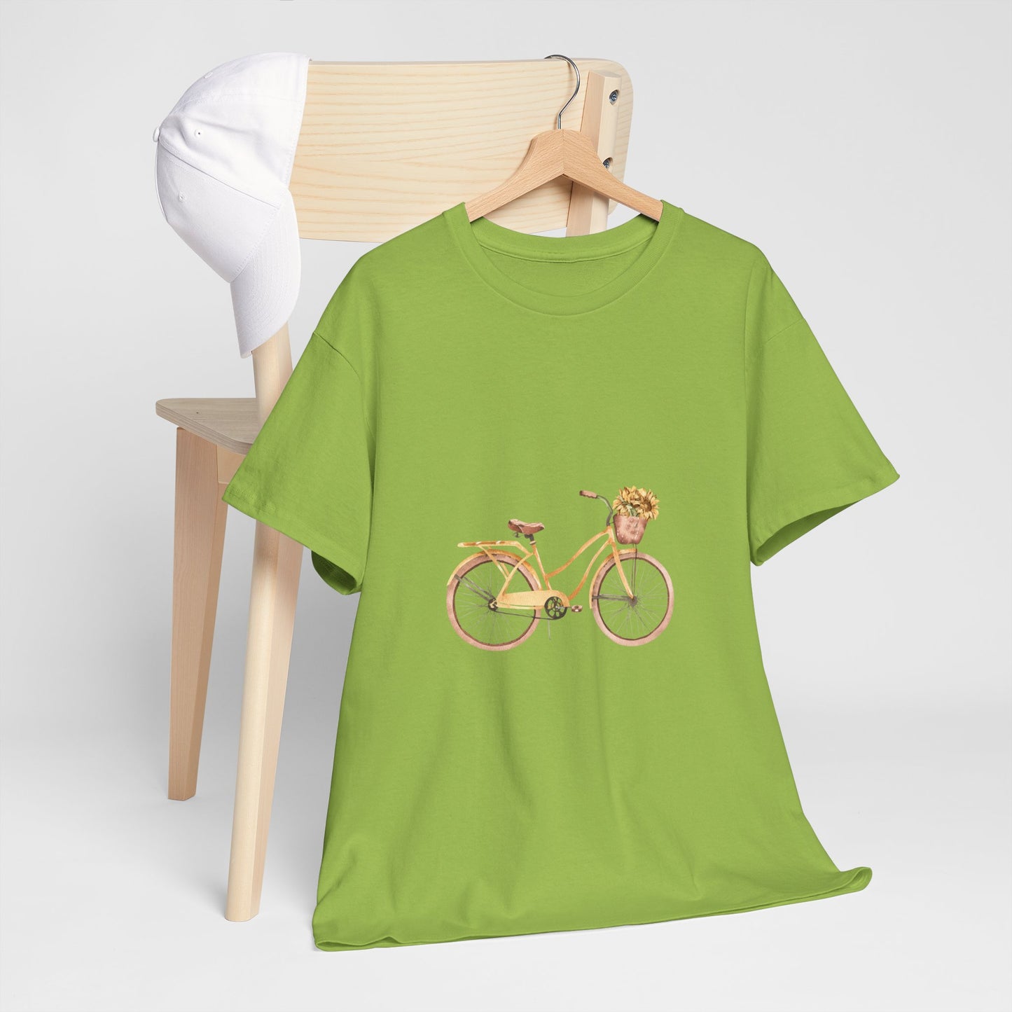 Charming Bicycle Graphic Unisex Heavy Cotton Tee