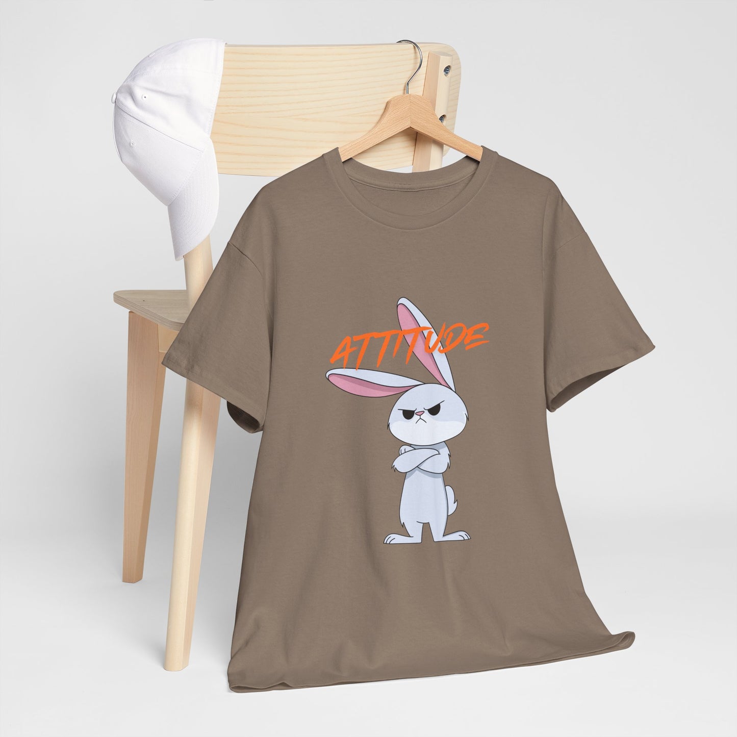 Attitude Rabbit Unisex Heavy Cotton Tee