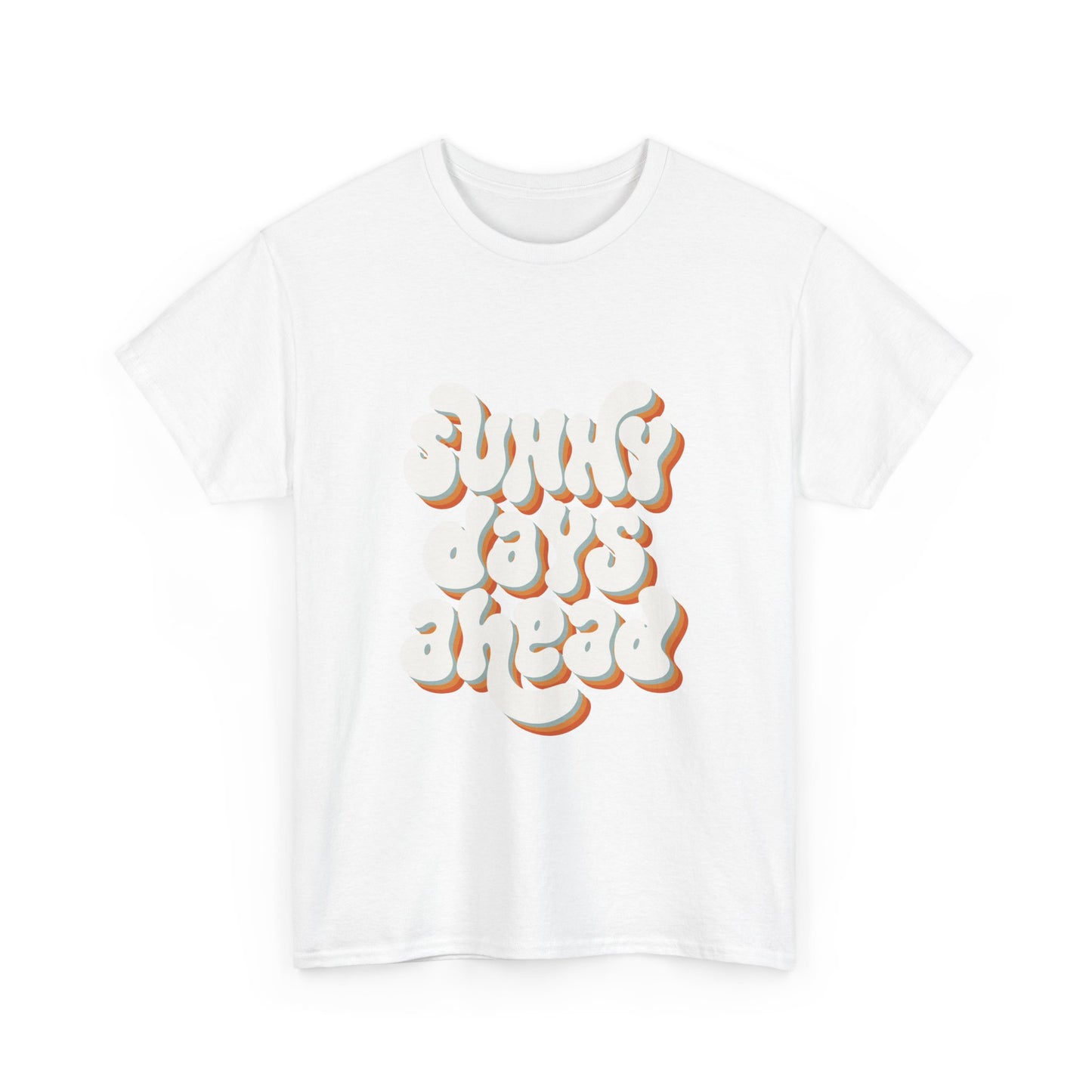 Motivational Unisex Heavy Cotton Tee - "Sunny Days Ahead"