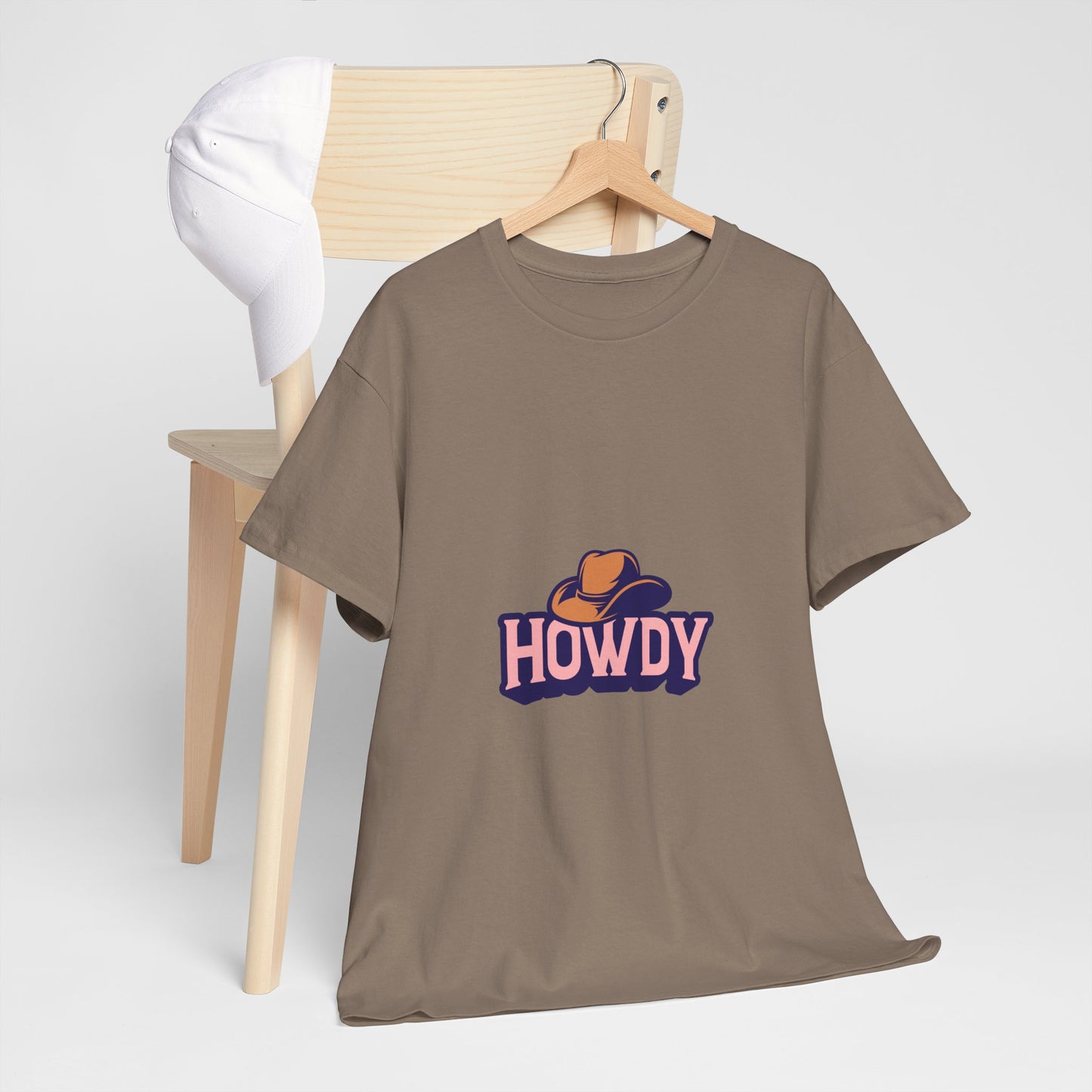 Howdy Unisex Heavy Cotton Tee - Casual and Fun T-Shirt for Everyday Wear