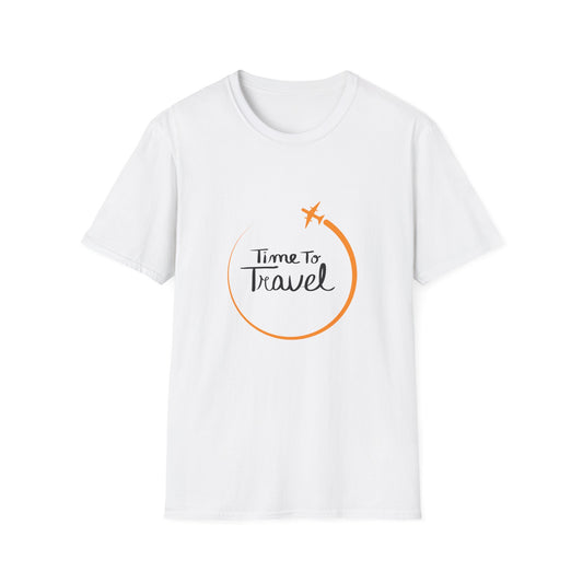 Unisex Travel T-Shirt - "Time To Travel" Graphic Tee