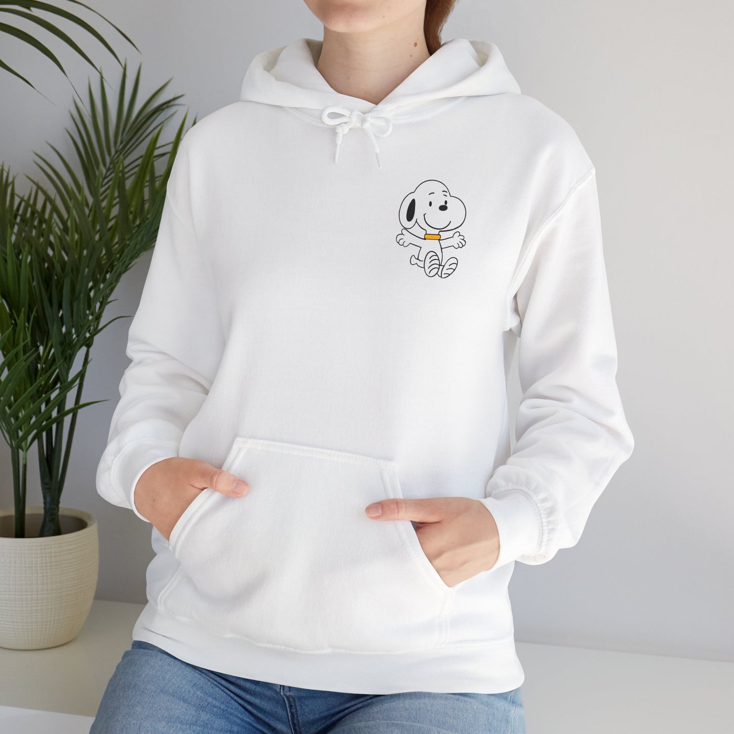 Snoopy Fun Unisex Heavy Blend Hoodie - Cute Cartoon Design for Cozy Vibes