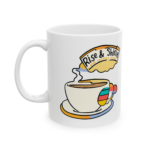 Cheerful Morning Coffee Mug - 11oz & 15oz, Perfect for Daily Inspiration