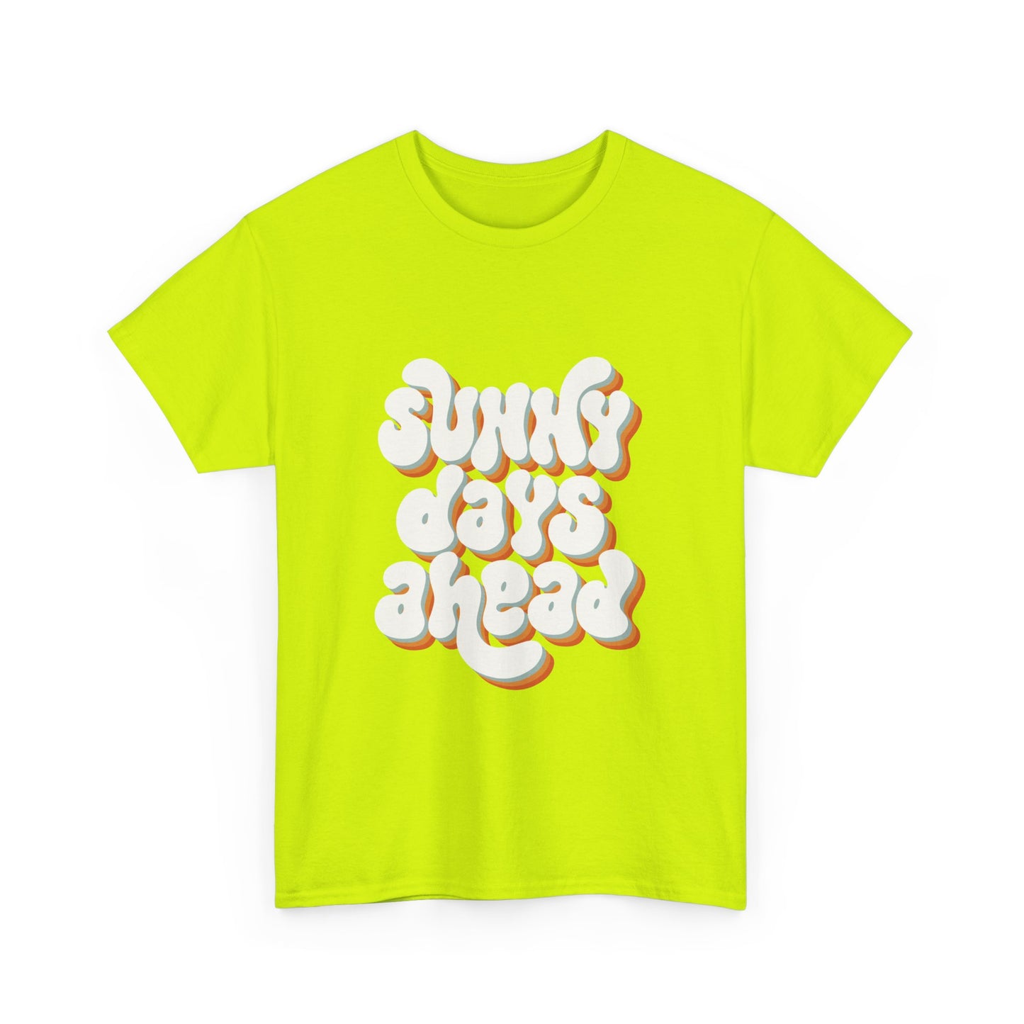 Motivational Unisex Heavy Cotton Tee - "Sunny Days Ahead"