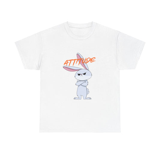 Attitude Rabbit Unisex Heavy Cotton Tee