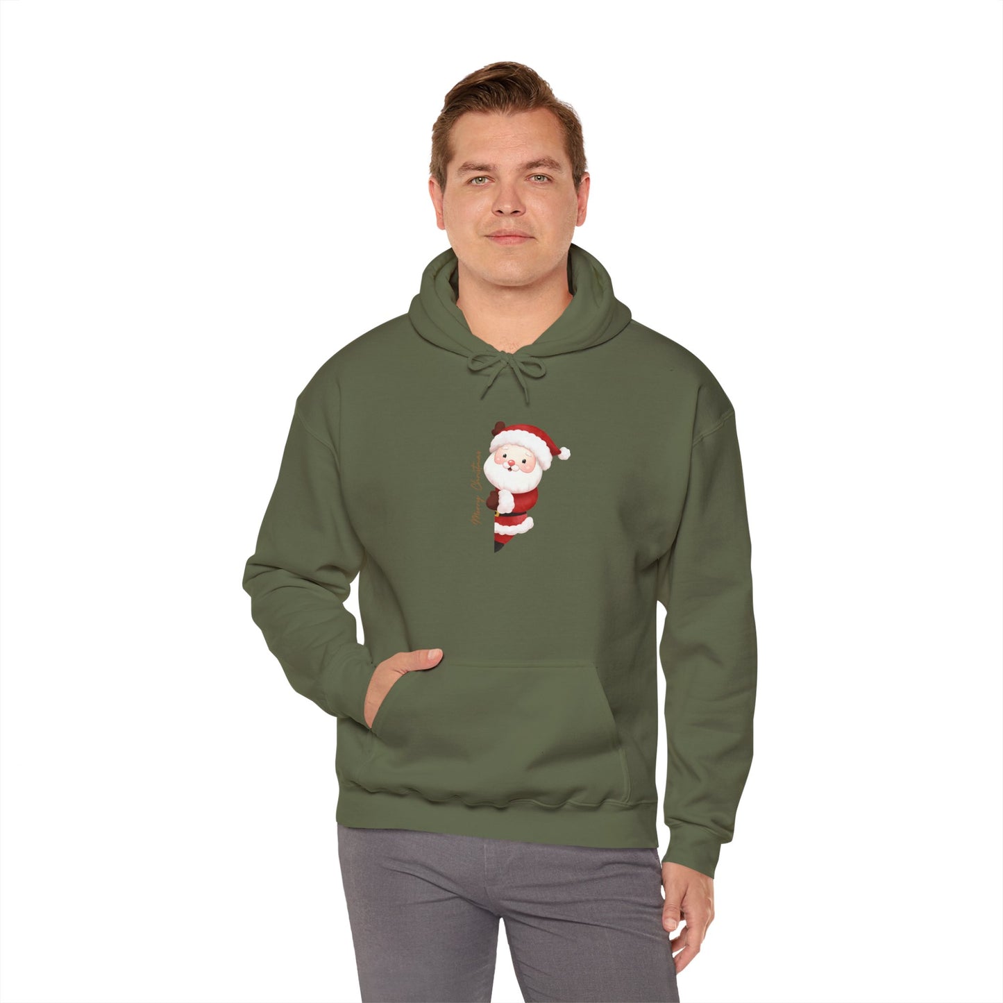 Santa Claus Hooded Sweatshirt - Cozy Christmas Unisex Pullover