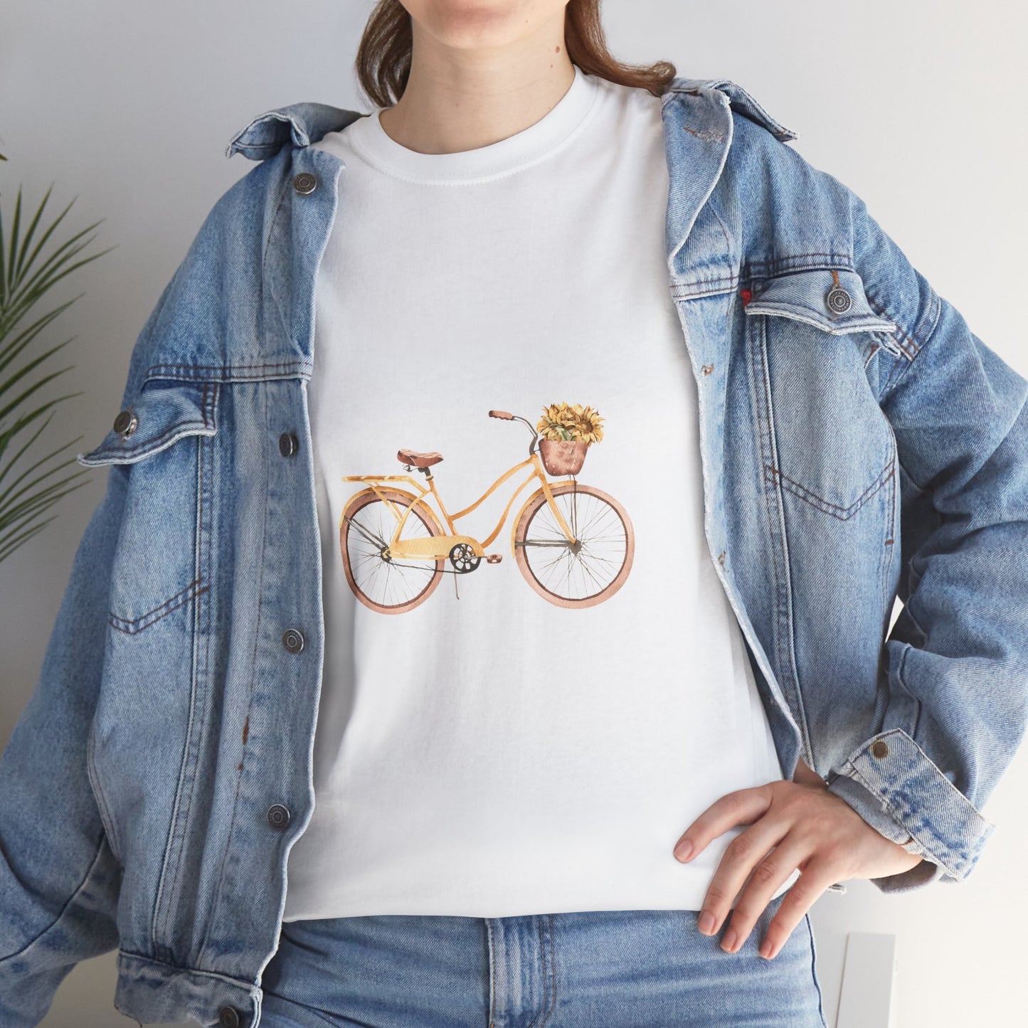 Charming Bicycle Graphic Unisex Heavy Cotton Tee