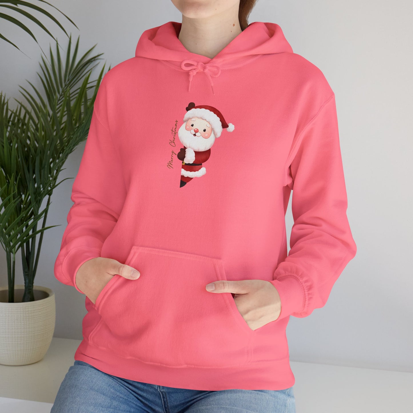 Santa Claus Hooded Sweatshirt - Cozy Christmas Unisex Pullover