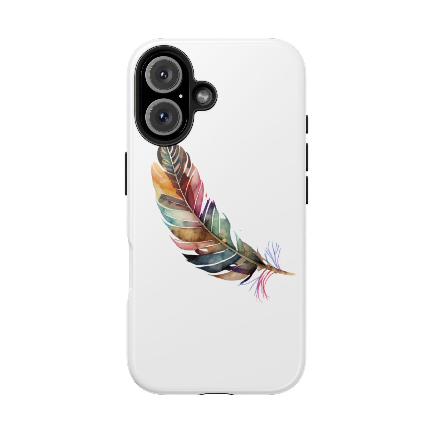 Bohemian Feather Tough Phone Case - Durable Protection with a Stylish Design