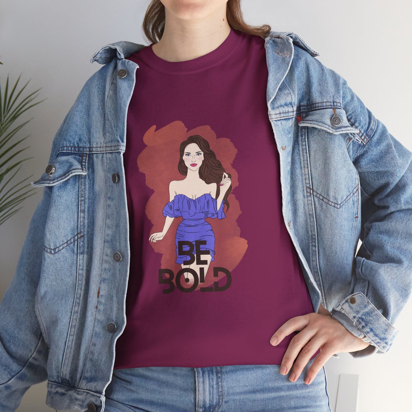 Be Bold Women Heavy Cotton Tee - Empowerment Shirt for Confident Style