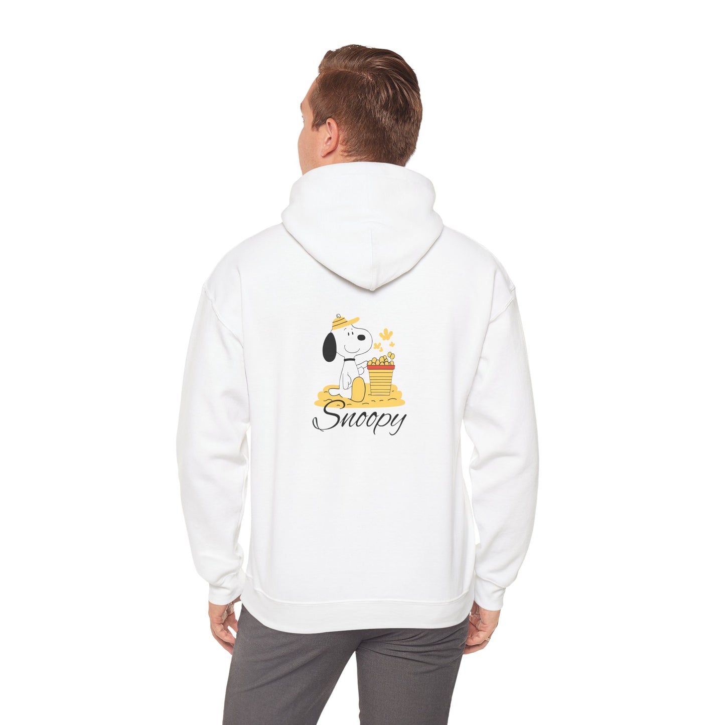 Snoopy Fun Unisex Heavy Blend Hoodie - Cute Cartoon Design for Cozy Vibes