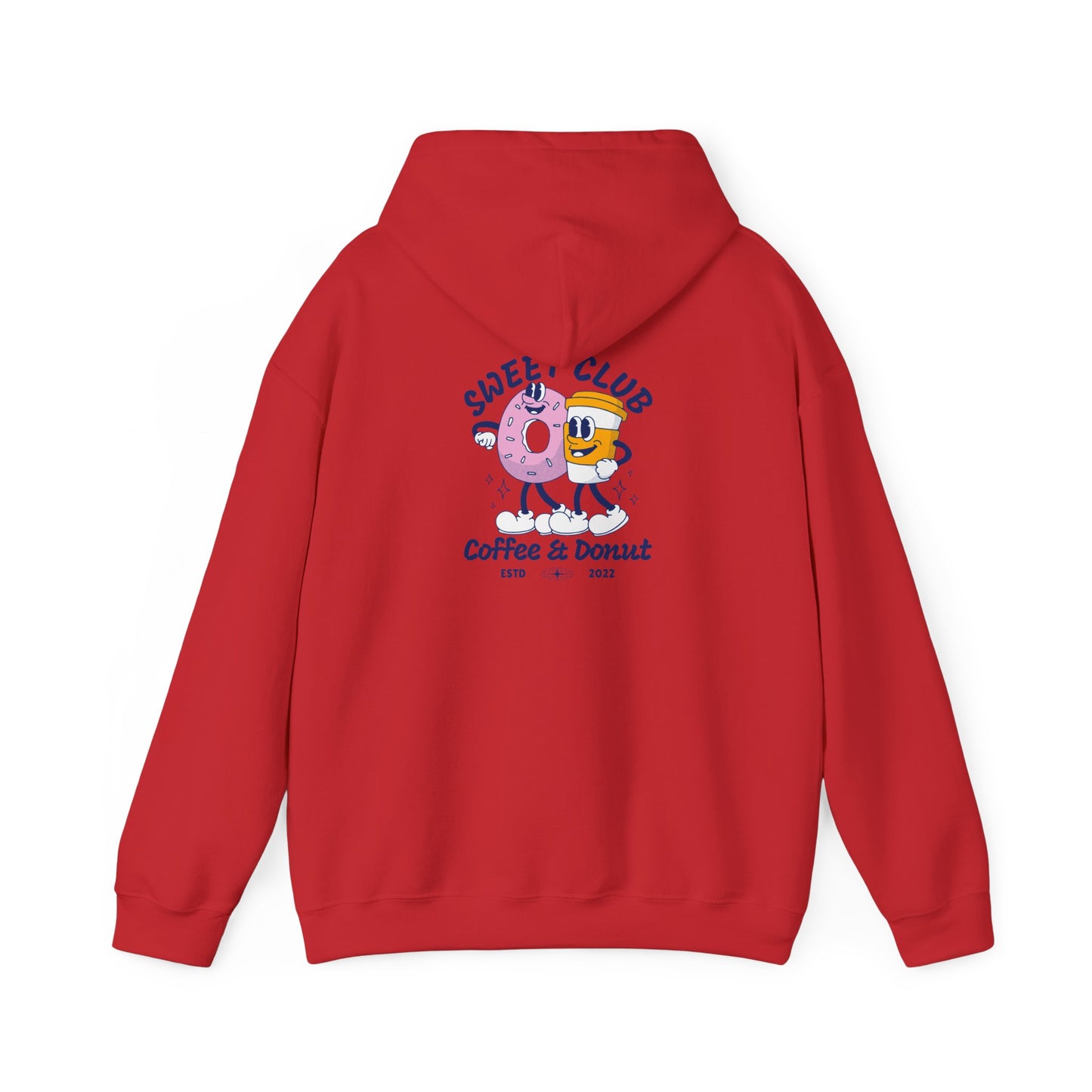 Sweet Club Coffee & Donut Unisex Hoodie - Fun and Cozy Sweatshirt for Food Lovers