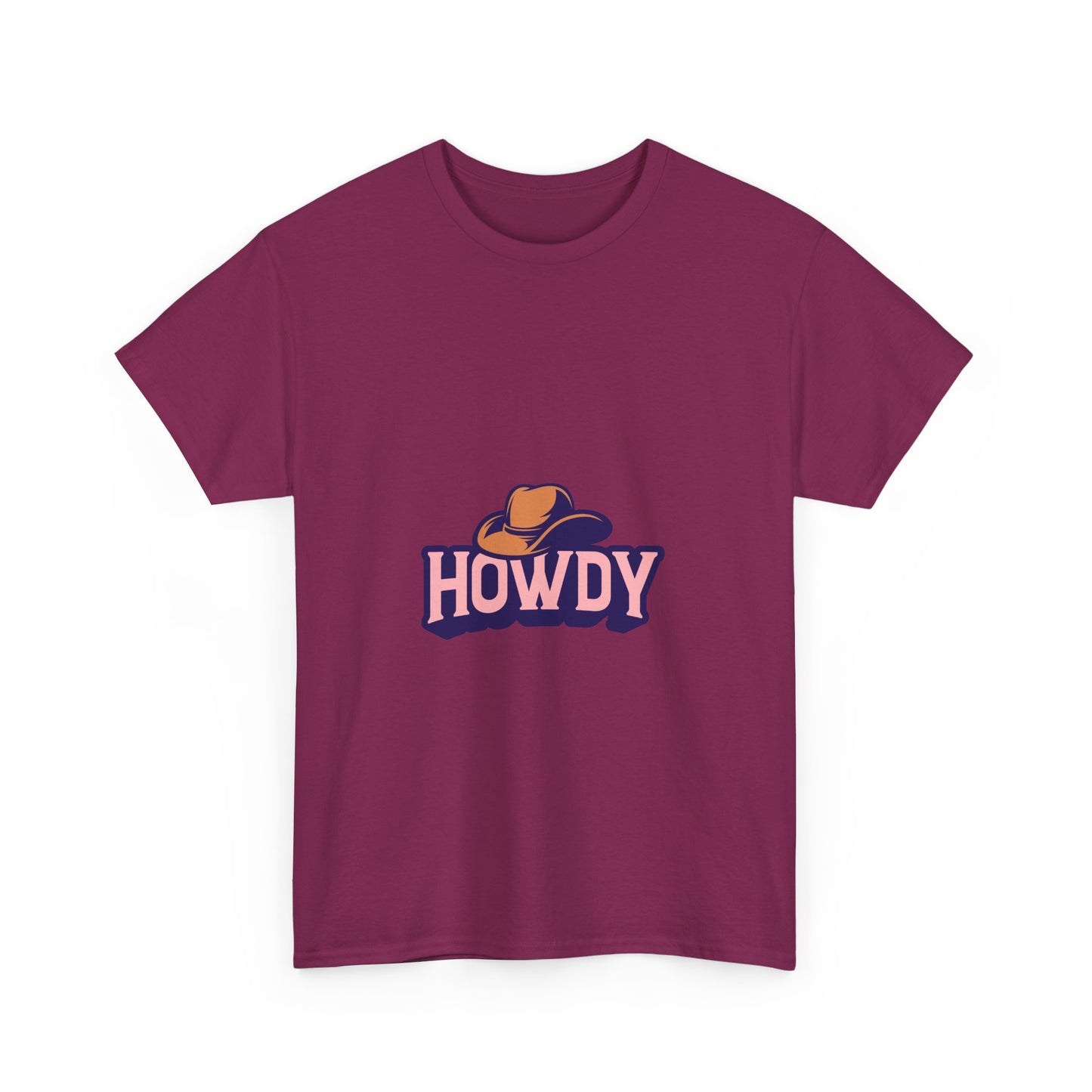 Howdy Unisex Heavy Cotton Tee - Casual and Fun T-Shirt for Everyday Wear