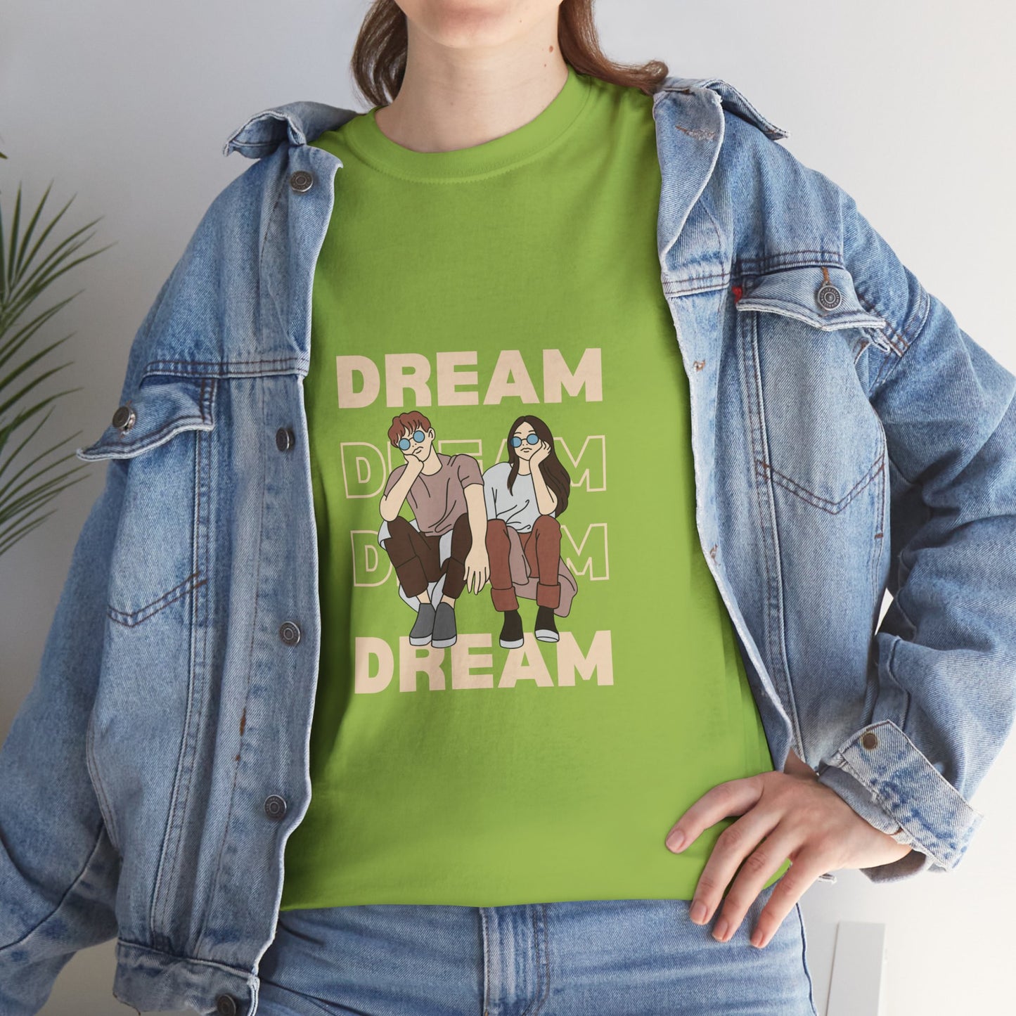 Dream Big Unisex Heavy Cotton Tee | Inspirational Graphic T-Shirt for Everyday Wear