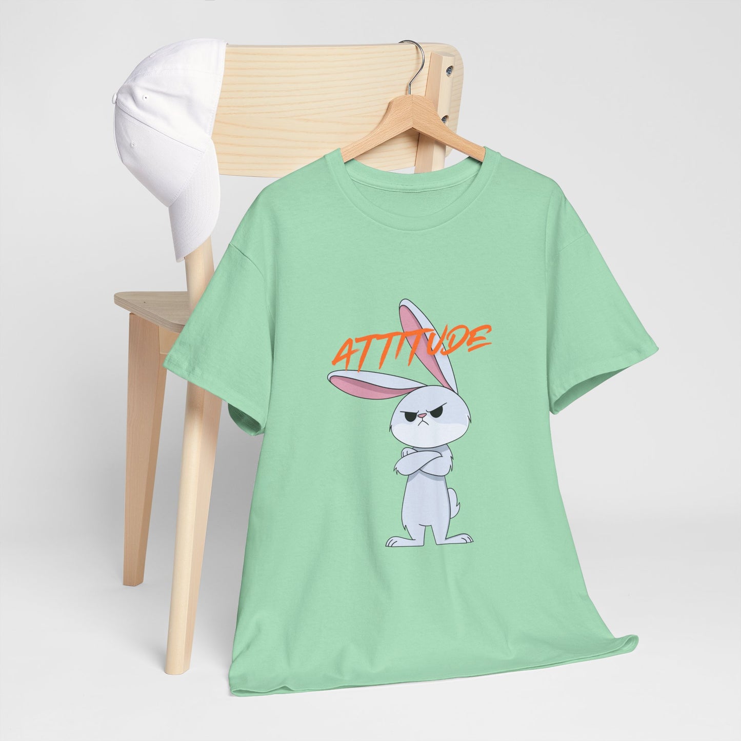 Attitude Rabbit Unisex Heavy Cotton Tee