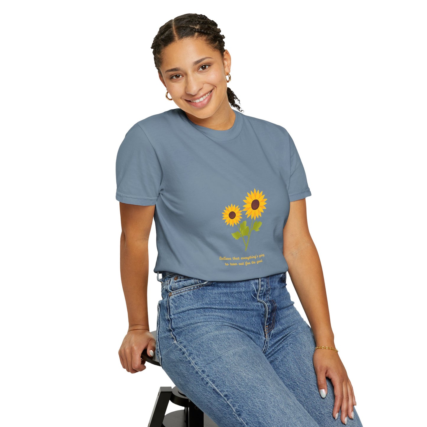 Sunflower Inspirational T-Shirt - Believe in Goodness