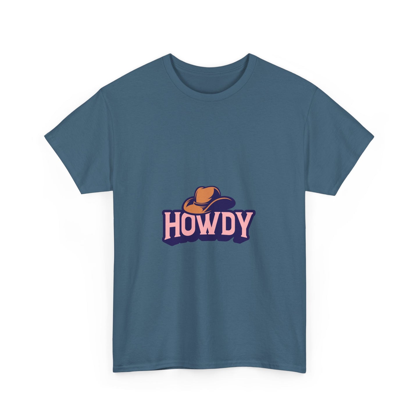 Howdy Unisex Heavy Cotton Tee - Casual and Fun T-Shirt for Everyday Wear