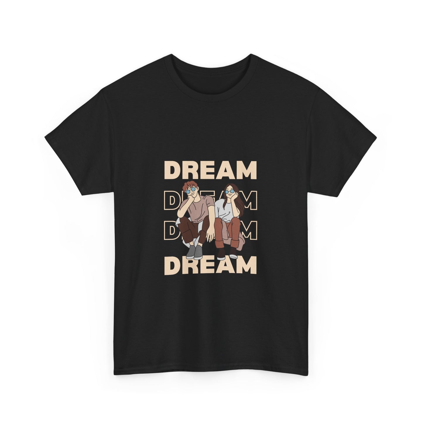 Dream Big Unisex Heavy Cotton Tee | Inspirational Graphic T-Shirt for Everyday Wear