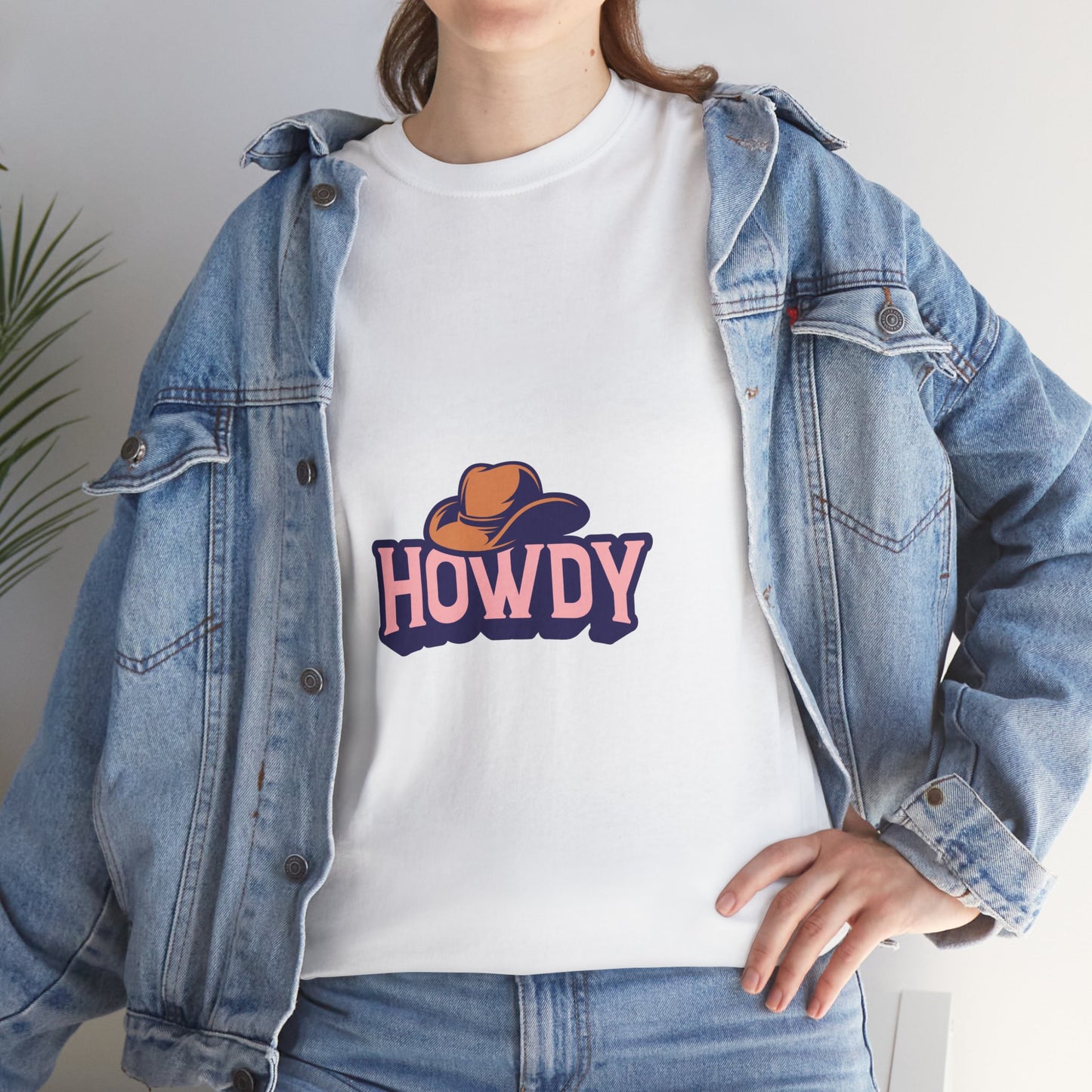 Howdy Unisex Heavy Cotton Tee - Casual and Fun T-Shirt for Everyday Wear