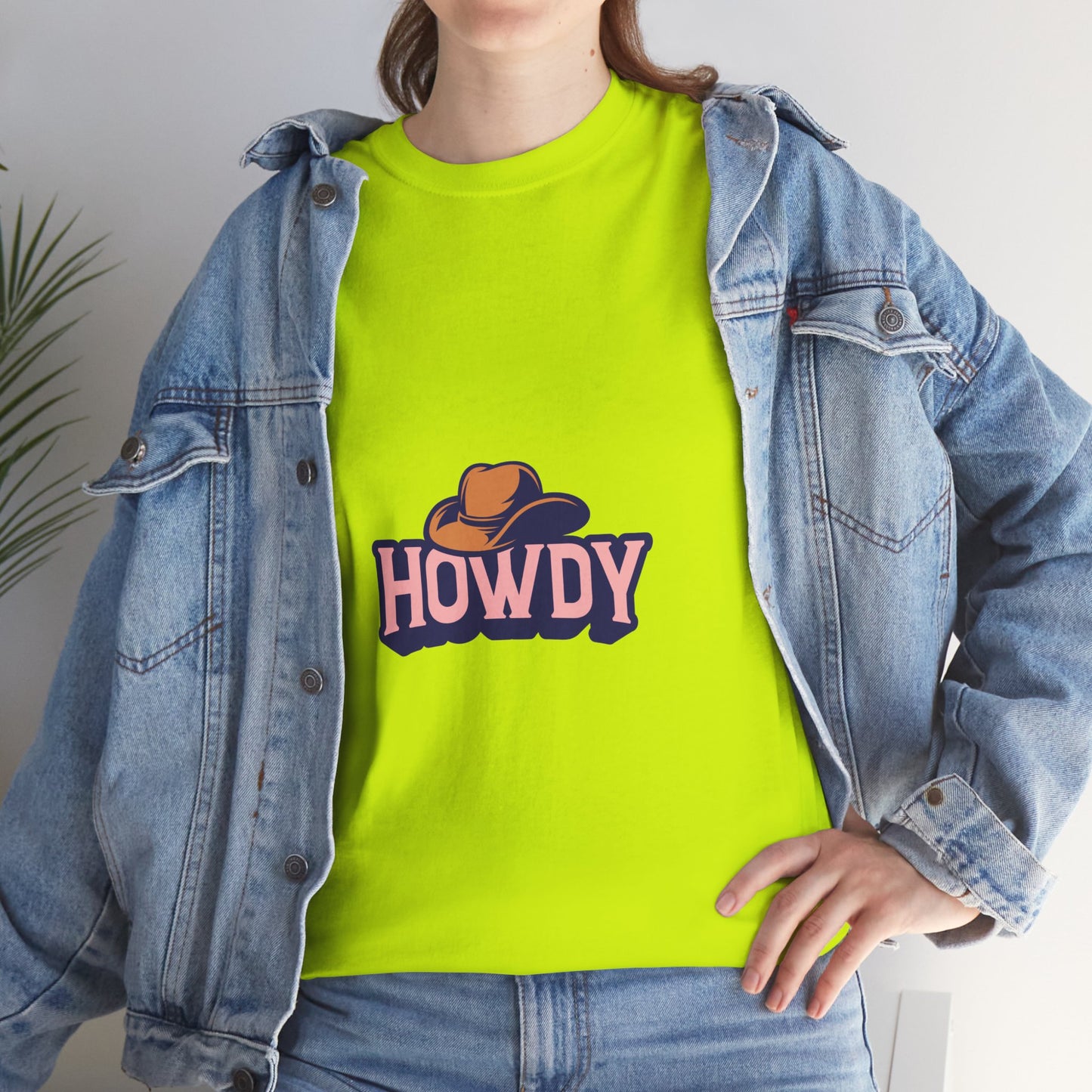 Howdy Unisex Heavy Cotton Tee - Casual and Fun T-Shirt for Everyday Wear