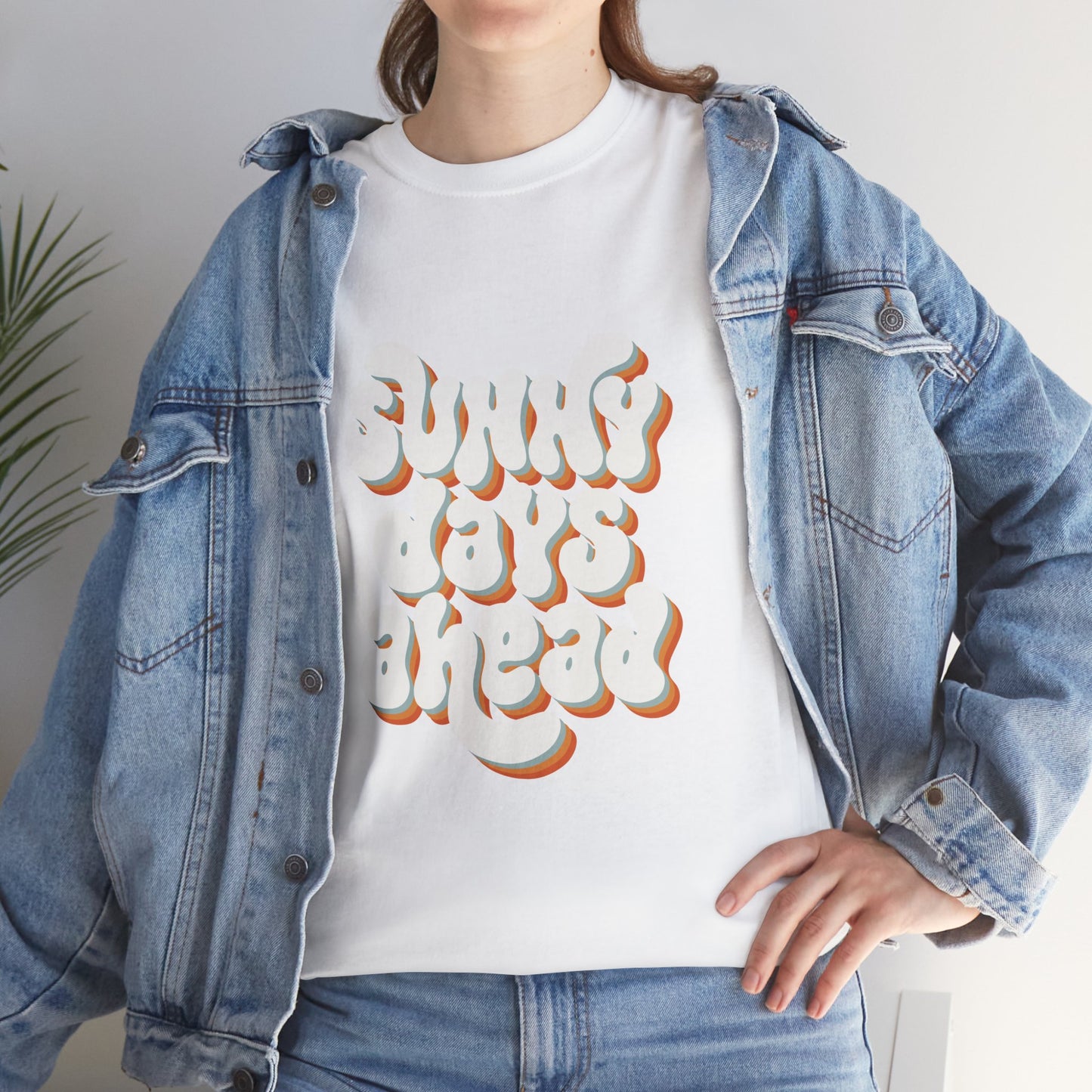 Motivational Unisex Heavy Cotton Tee - "Sunny Days Ahead"