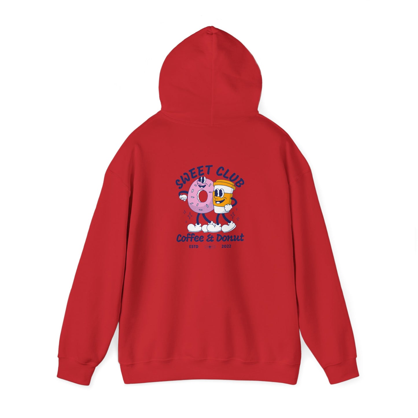 Sweet Club Coffee & Donut Unisex Hoodie - Fun and Cozy Sweatshirt for Food Lovers