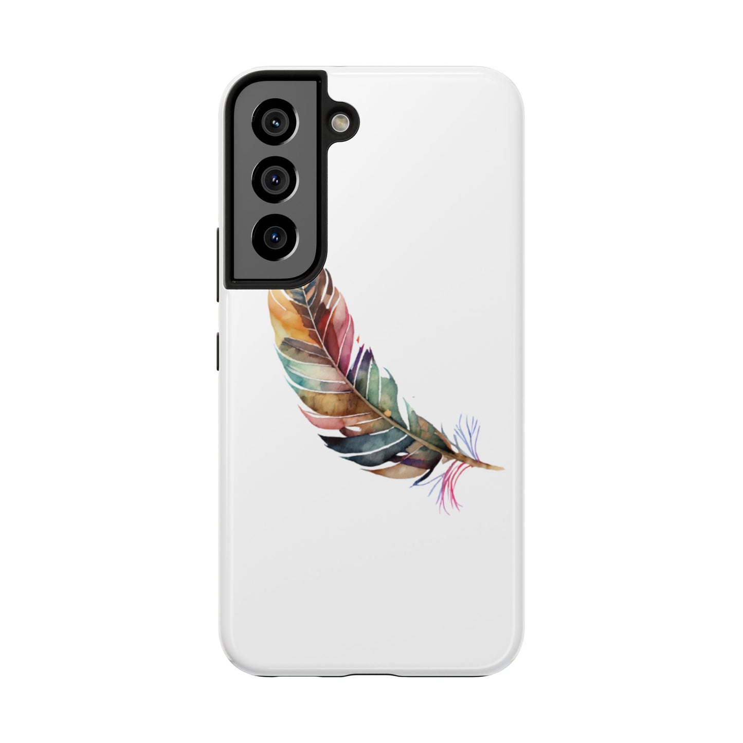 Bohemian Feather Tough Phone Case - Durable Protection with a Stylish Design