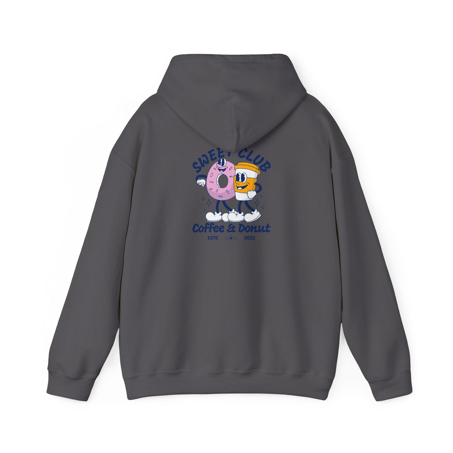 Sweet Club Coffee & Donut Unisex Hoodie - Fun and Cozy Sweatshirt for Food Lovers