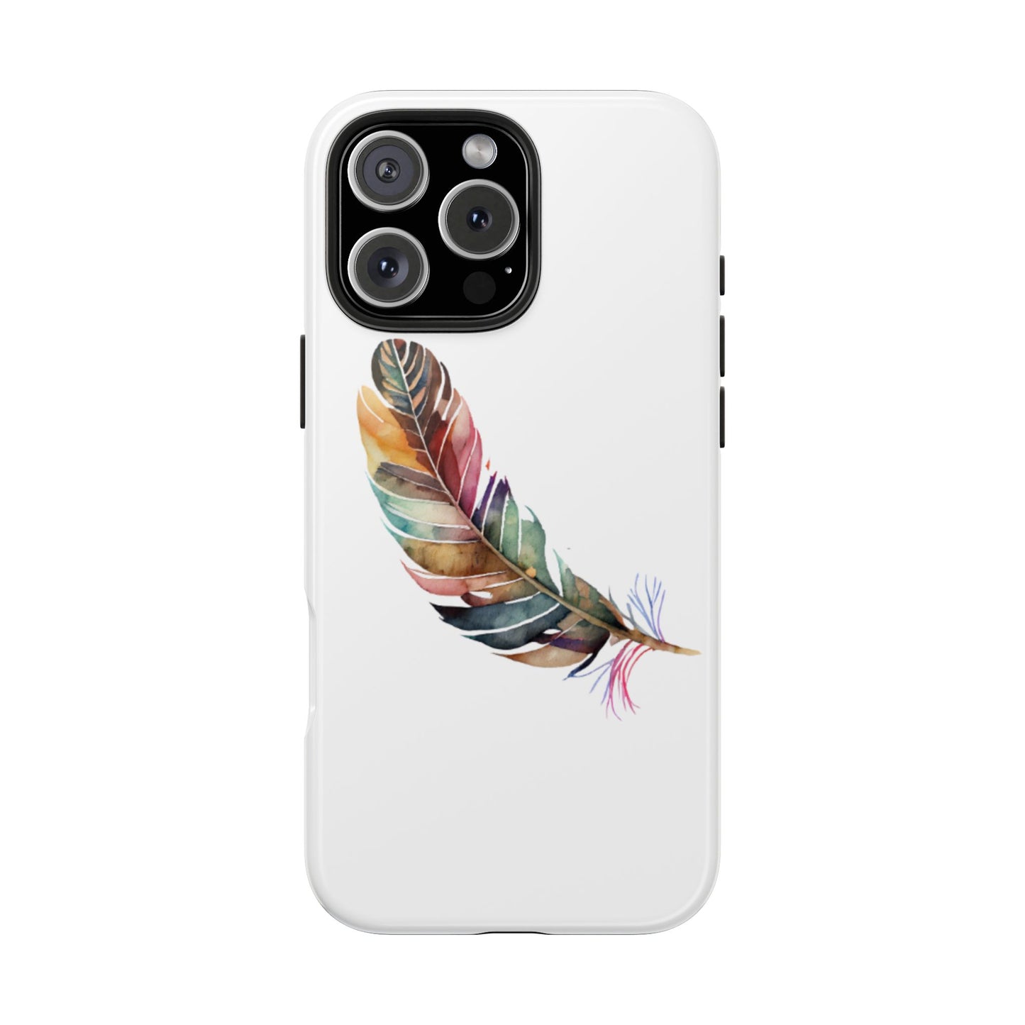 Bohemian Feather Tough Phone Case - Durable Protection with a Stylish Design