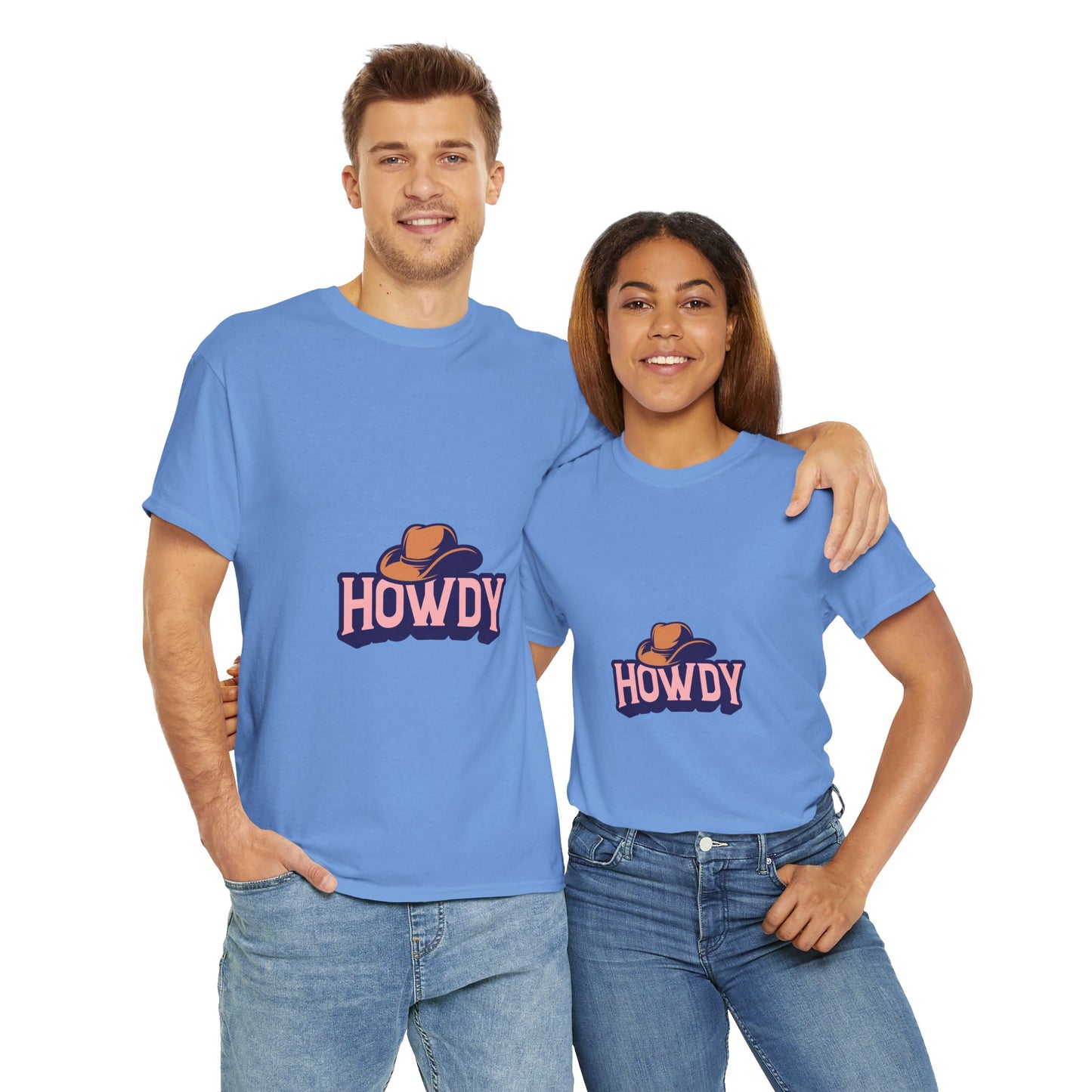 Howdy Unisex Heavy Cotton Tee - Casual and Fun T-Shirt for Everyday Wear