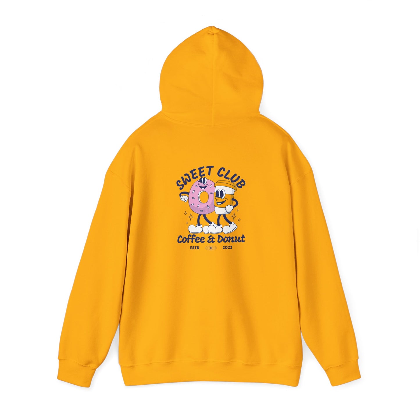 Sweet Club Coffee & Donut Unisex Hoodie - Fun and Cozy Sweatshirt for Food Lovers