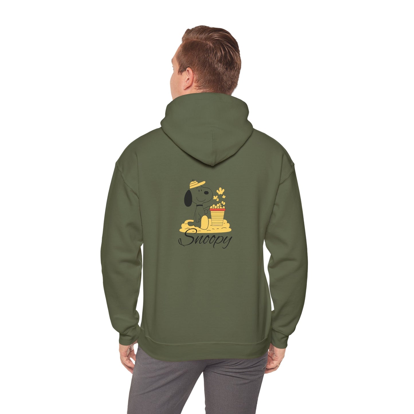 Snoopy Fun Unisex Heavy Blend Hoodie - Cute Cartoon Design for Cozy Vibes