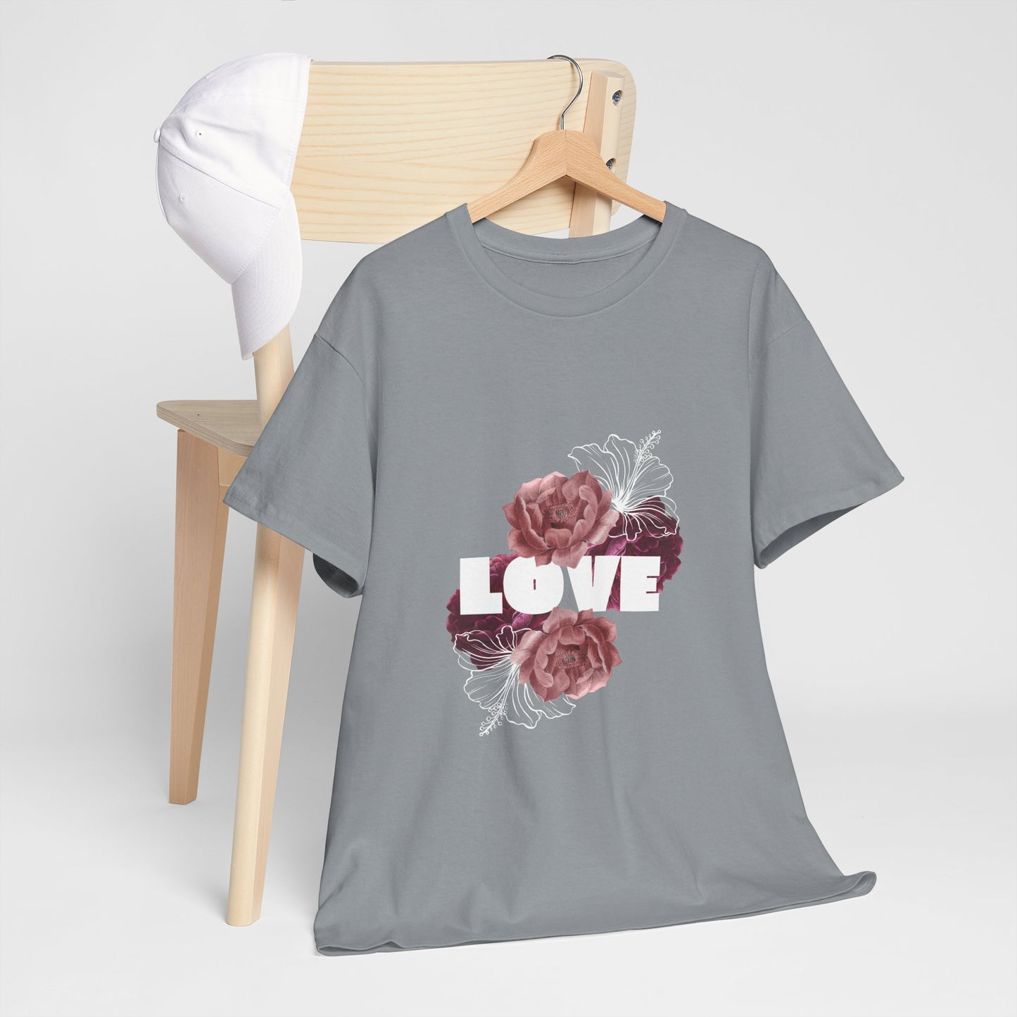 Floral Love Unisex Heavy Cotton Tee - Perfect for Gifts & Occasions